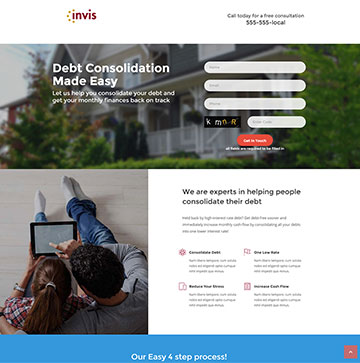 INVIS landing page 2